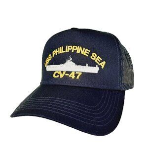USS Philippine Sea CV-47 Baseball Cap Hat Mesh Sna